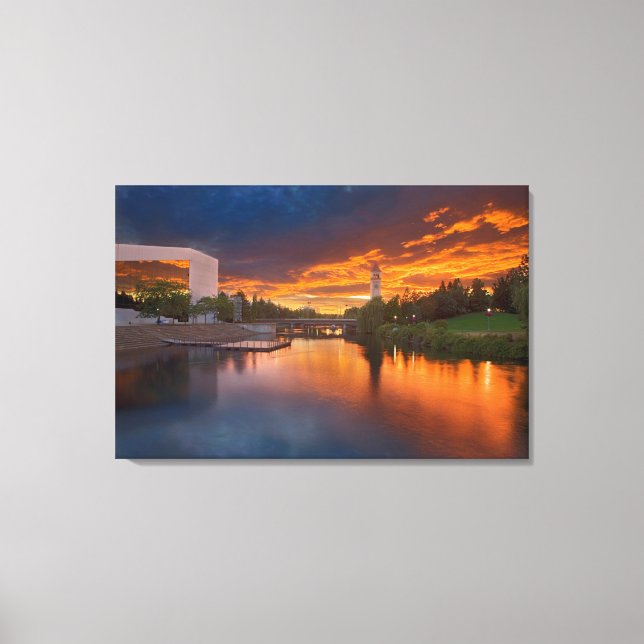 USA, Washington, Spokane, Riverfront Park Canvas Print (Front)