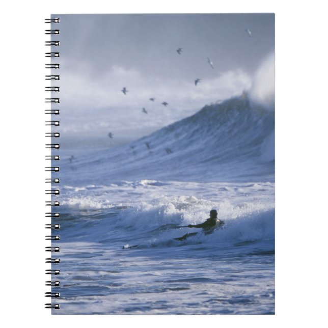 USA, Washington State, La Push. Man kayak Notebook (Front)