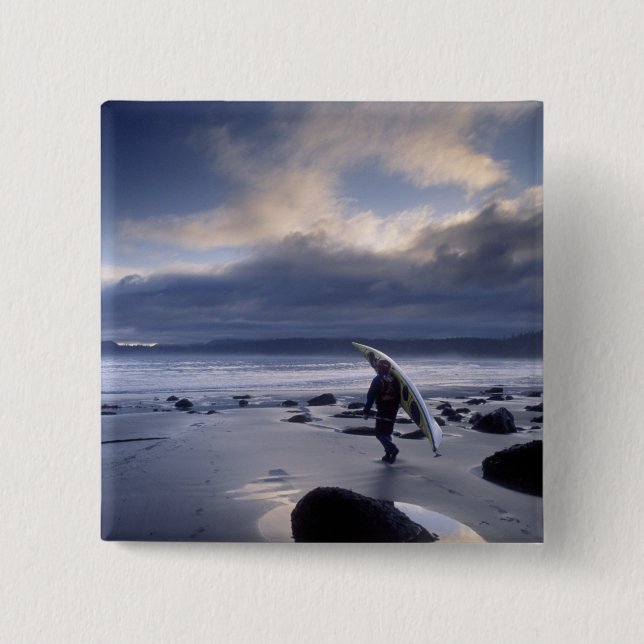 USA, Washington State, Olympic National Park. Pinback Button (Front)
