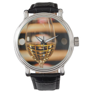 USA, Washington, Walla Walla. Wine Glass Watch