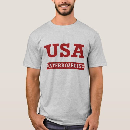 USA Waterboarding Front T_Shirt