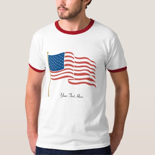 USA-Waving Flag T-Shirt