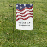 Usa Waving Flag Yard Sign Personalized at Zazzle