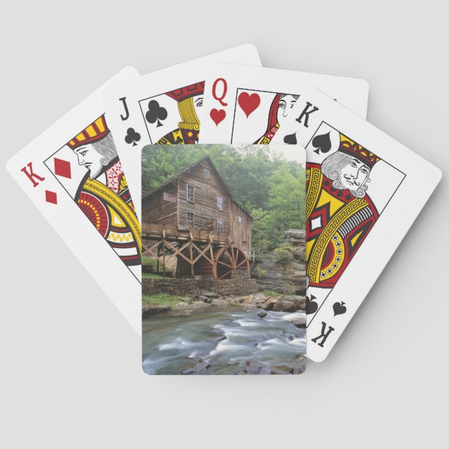USA, West Virginia, Babcock SP. Rustic Glade Poker Cards (Back)