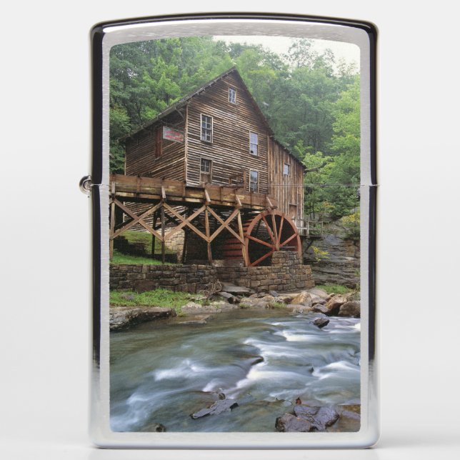 USA, West Virginia, Babcock SP. Rustic Glade Zippo Lighter (Front)
