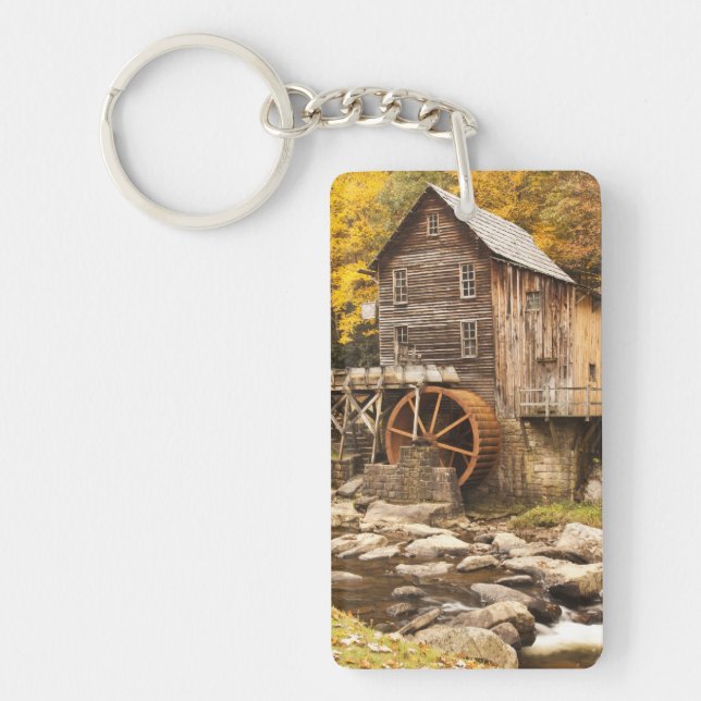 USA, West Virginia, Clifftop. Babcock State 2 Keychain (Front)