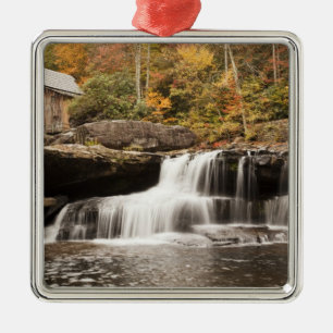 USA, West Virginia, Clifftop. Babcock State Metal Ornament