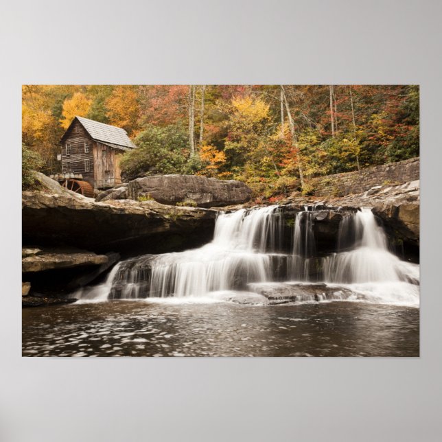 USA, West Virginia, Clifftop. Babcock State Poster (Front)