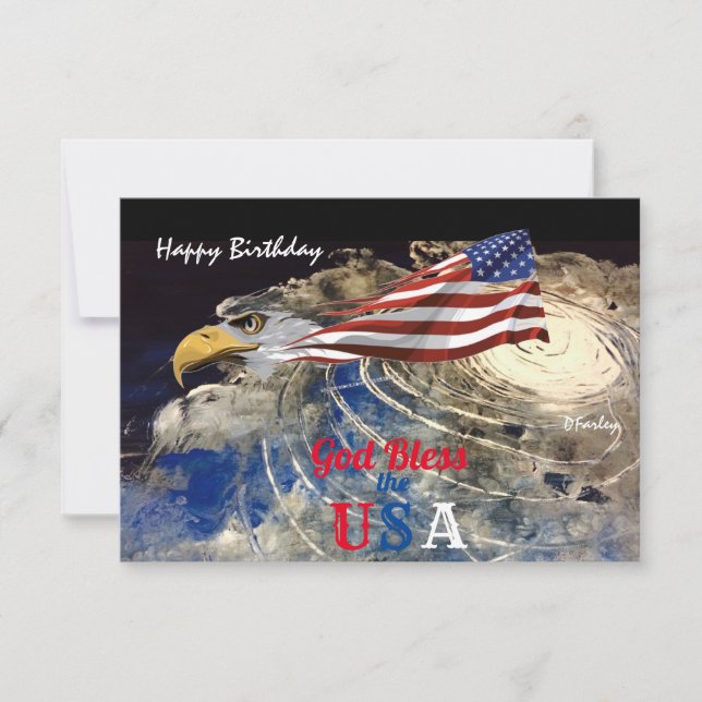 USA Whirling Earth Flexible Photo Magnet (Front)