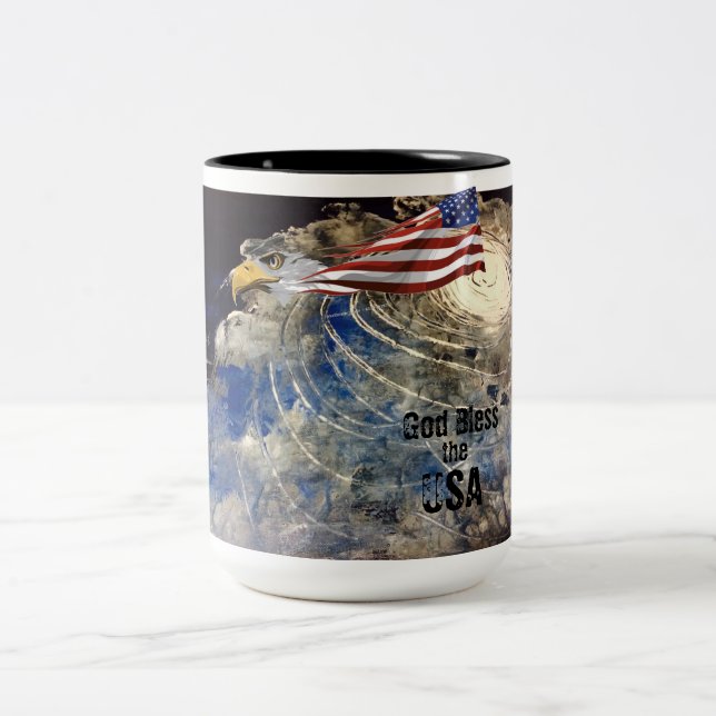 USA Whirling Earth Mug (Center)