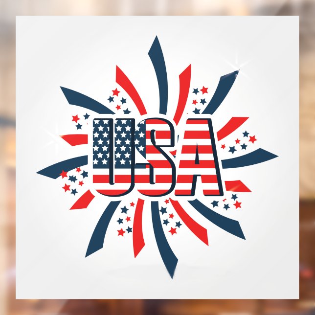 USA Window Cling (Sheet 2)