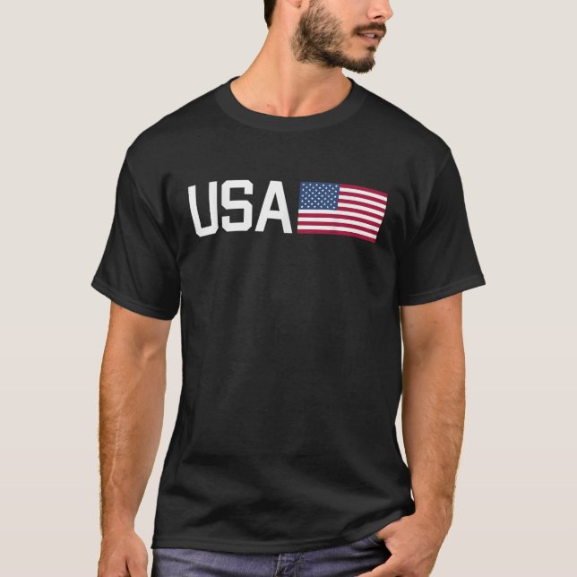 USA Women Men Kids American Flag Patriotic 4th of  T-Shirt (Front)
