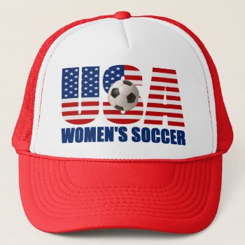 Usa Women's Soccer Hat by zarenmusic at Zazzle