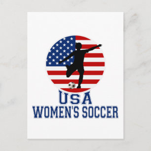 USA Women's Soccer Postcard