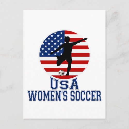 USA Womens Soccer Postcard
