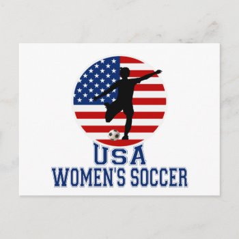 Usa Women's Soccer Postcard by zarenmusic at Zazzle