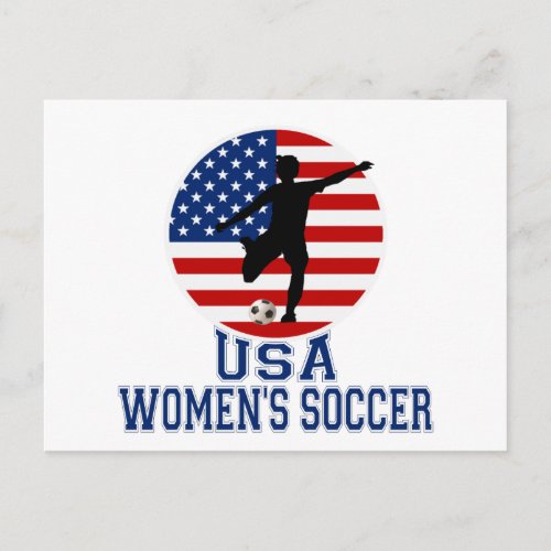 USA Womens Soccer Postcard