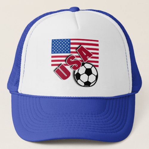 USA World Soccer Fan Tshirts Trucker Hat