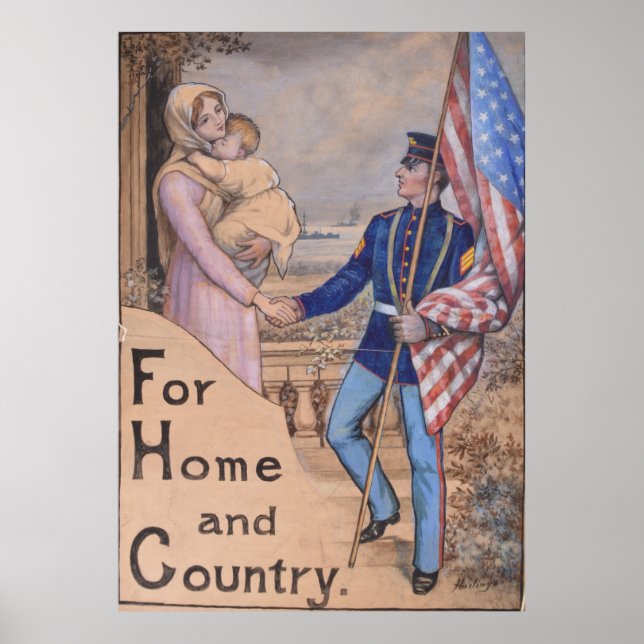 USA WWI Propaganda Poster (Front)