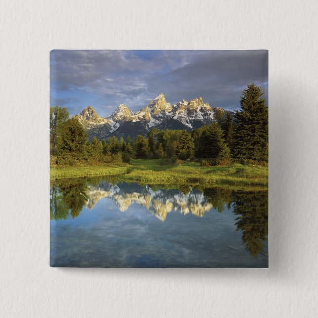 USA, Wyoming, Grand Teton National Park. Grand 2 Pinback Button (Front)