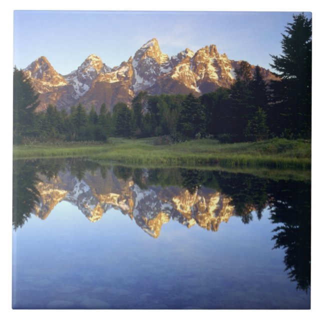 USA, Wyoming, Grand Teton National Park. Grand Ceramic Tile (Front)