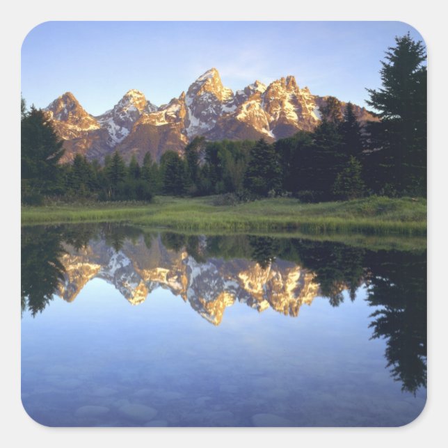 USA, Wyoming, Grand Teton National Park. Grand Square Sticker (Front)