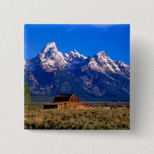 USA, Wyoming, Grand Teton National Park, Morning Pinback Button