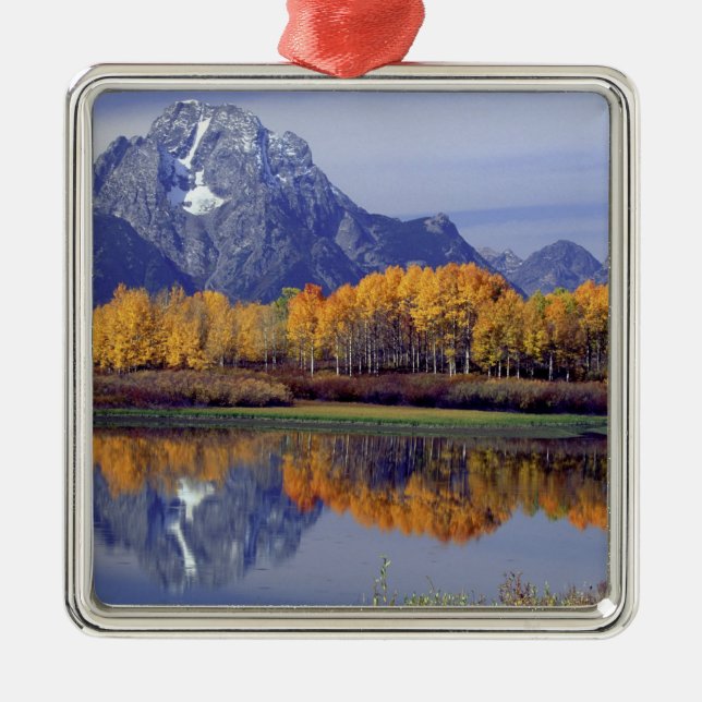 USA, Wyoming, Grand Teton National Park. Mt. Metal Ornament (Front)