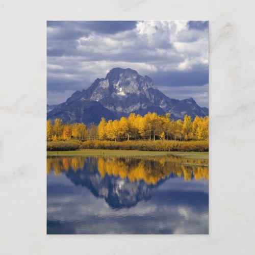 USA Wyoming Grand Teton NP Against the Postcard
