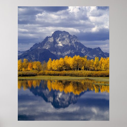 USA Wyoming Grand Teton NP Against the Poster