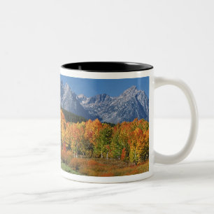 USA, Wyoming, Grand Tetons National Park in Two-Tone Coffee Mug