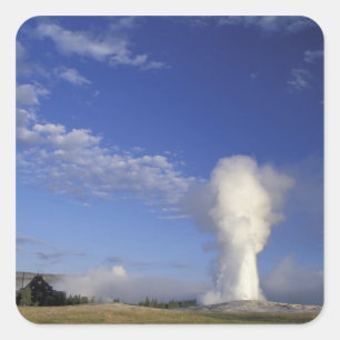 USA, Wyoming. Yellowstone National Park. Old Square Sticker