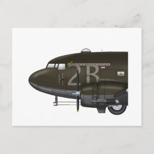 USAAF C-47 Skytrain nose art Postcard