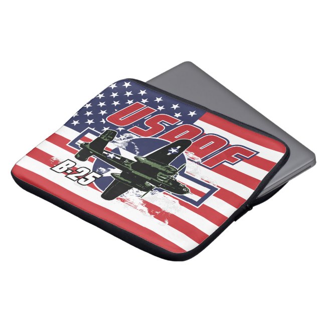 USAAF: Legendary Pilots and Aircraft of WWII Laptop Sleeve (Front Top)
