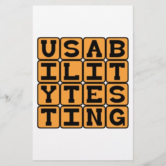 Usability Testing, Beta Stage Testing (Front)