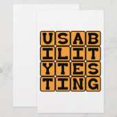 Usability Testing, Beta Stage Testing (Front/Back)