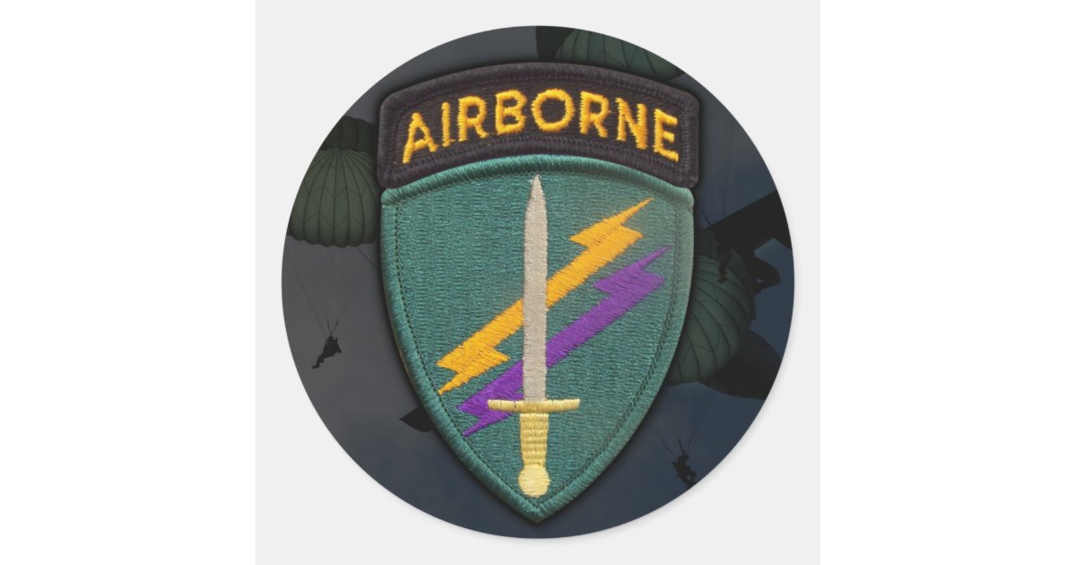 USACAPOC(A) Special Ops patch Sticker Zazzle