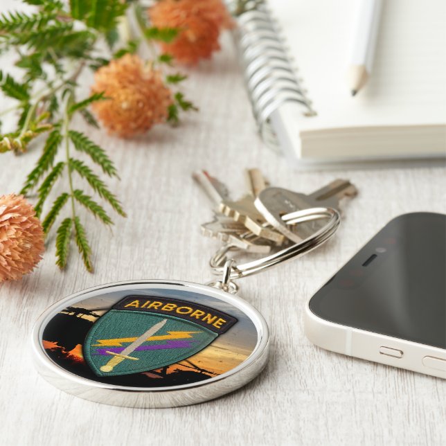 USACAPOC Special Ops Civil Affairs Patch Keychain (Side)