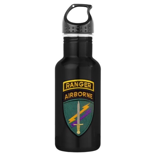 USACAPOC Special Ops Patch Stainless Steel Water Bottle (Front)