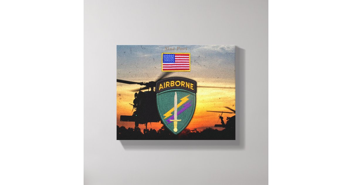 USACAPOC Special Ops veterans vets patch Canvas Print | Zazzle