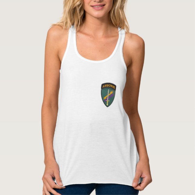 USACAPOC Special Ops veterans vets patch Tank Top (Front)