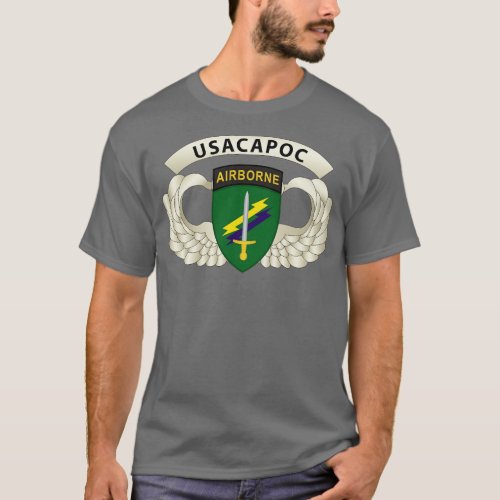 USACAPOC Wings with Wing Tab T_Shirt