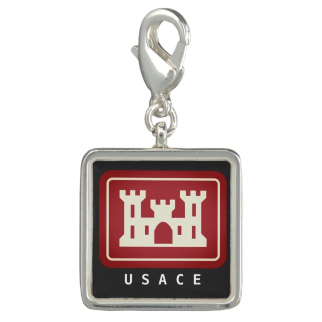 USACE Logo & Text Charm (Front)