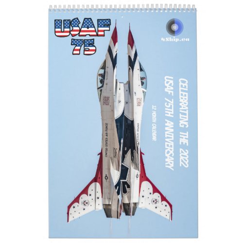 USAF 75th 12 Month Calendar
