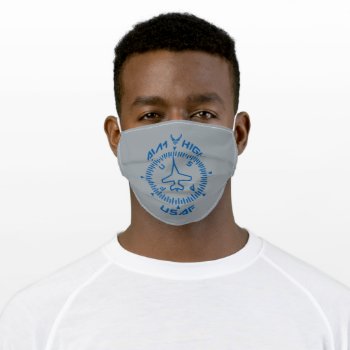Usaf | Aim High Adult Cloth Face Mask by usairforce at Zazzle