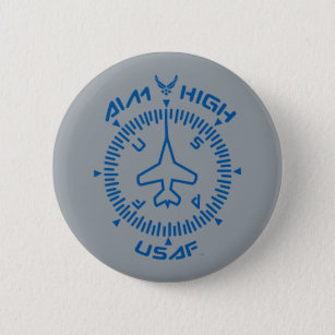 USAF   Aim High Button