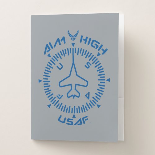 USAF  Aim High Pocket Folder