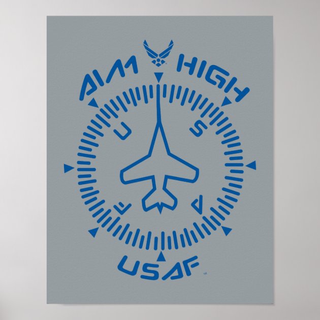 Aim high clearance air force poster