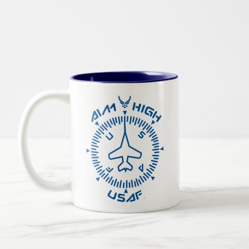 USAF  Aim High Two_Tone Coffee Mug