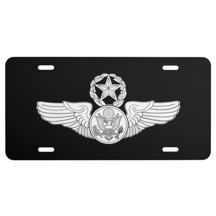 Usaf Aircrew Chief Enlisted Wings License Plate Zazzle Com